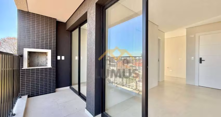 Apartamento com sacada e churrasqueira à venda por r$ 299.000 - portão - curitiba/pr