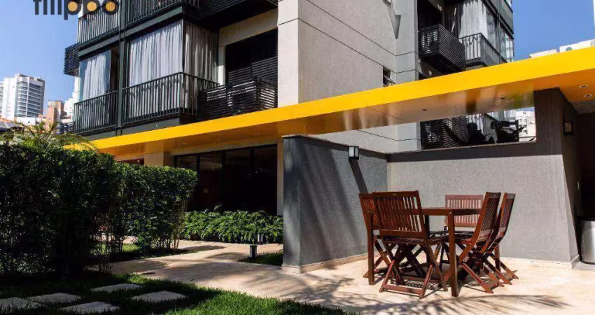 Apartamento com 1 dormitório para alugar, 31 m² por r$ 3.790,00/mês - chácara klabin - são paulo/sp