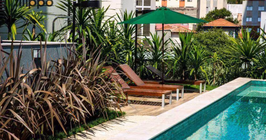 Apartamento com 1 dormitório para alugar, 31 m² por r$ 4.090,00/mês - chácara klabin - são paulo/sp