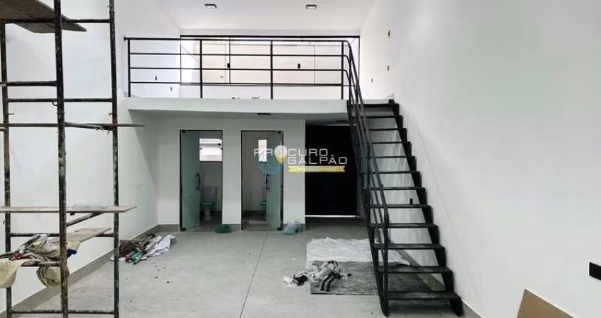 OPORTUNIDADE Locação Salão Comercial  com Mezanino e Trifásico em Mauá