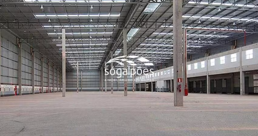 Galpão com 42 docas para locação em Contagem, próximo à Via Expressa.