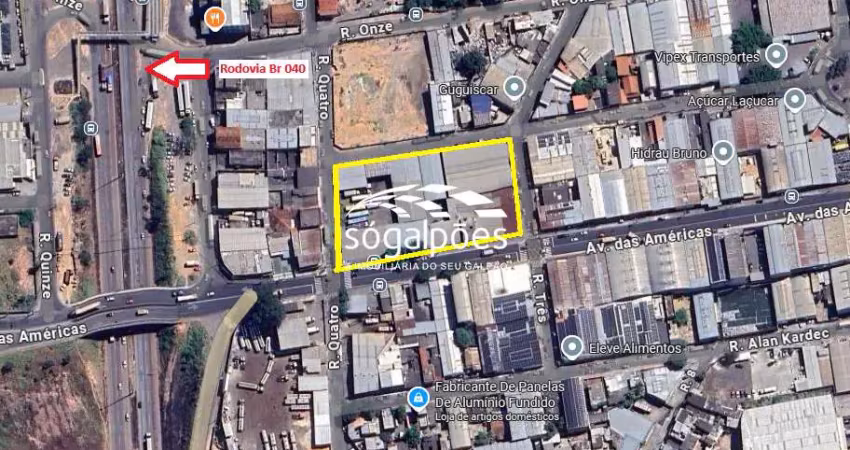 Barracão / Galpão / Depósito para alugar no Kennedy, Contagem 