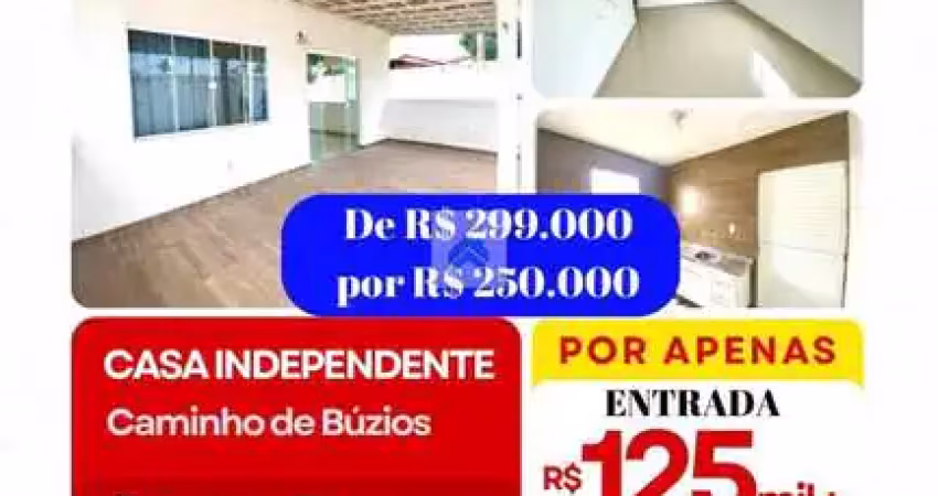 Casa à venda em Cabo Frio, Guriri, com 2 quartos, com 80 m²