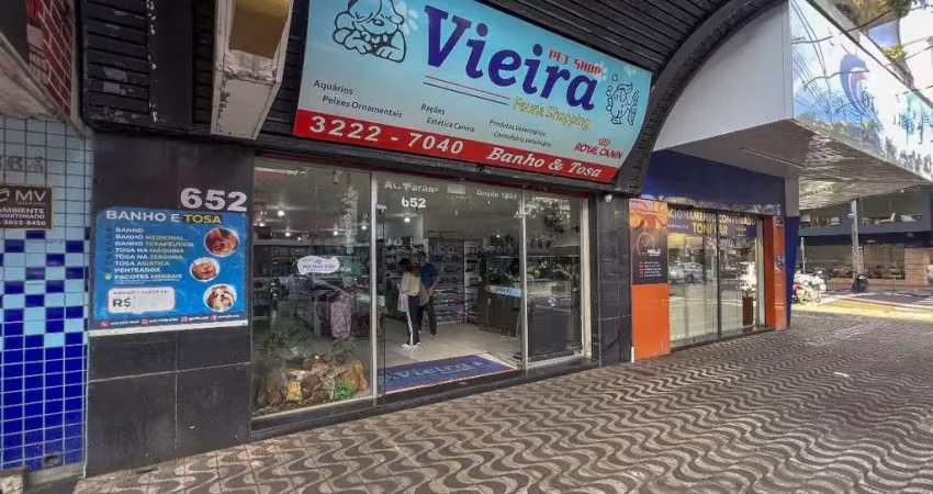 Petshop à venda na zona 07 em maringá  ponto comercial completo na av. paraná