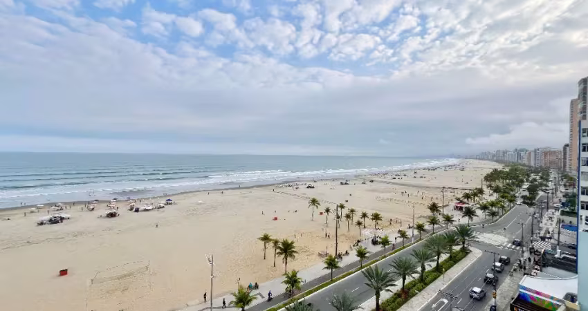 Apartamento vista mar com 2 dormitórios, no boqueirão, em praia grande.