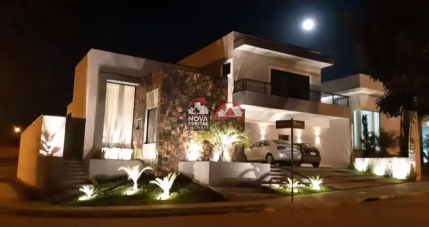 Sobrado á venda em condomínio fechado com 3 dormitórios, 282m² - Terras do Vale - Caçapava/SP