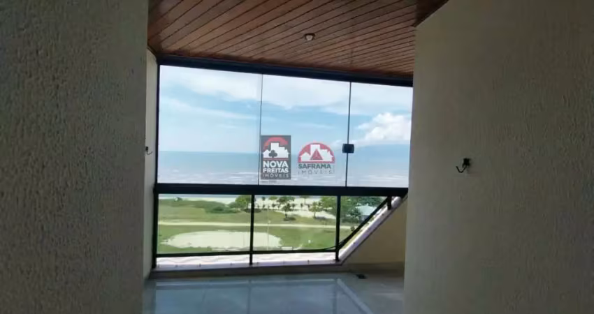 Cobertura duplex frente mar em Caraguatatuba, praia Aruan com 4 dormitórios e 2 vagas cobertas de garagem
