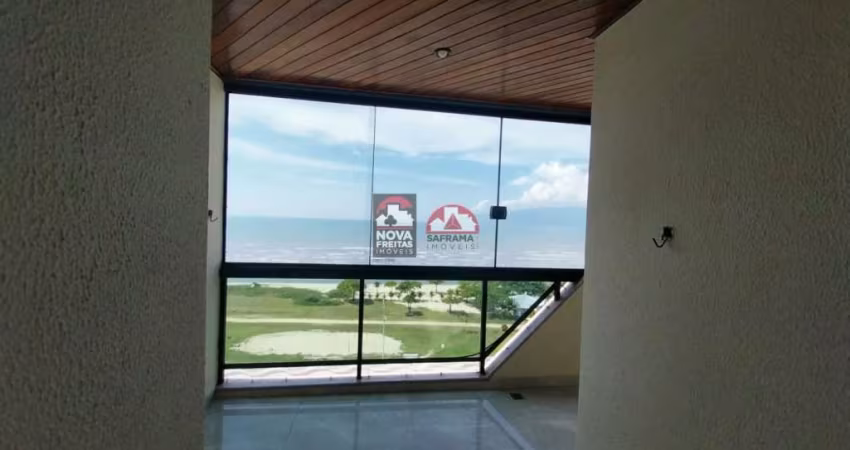 Cobertura duplex frente mar em Caraguatatuba, praia Aruan com 4 dormitórios e 2 vagas cobertas de garagem