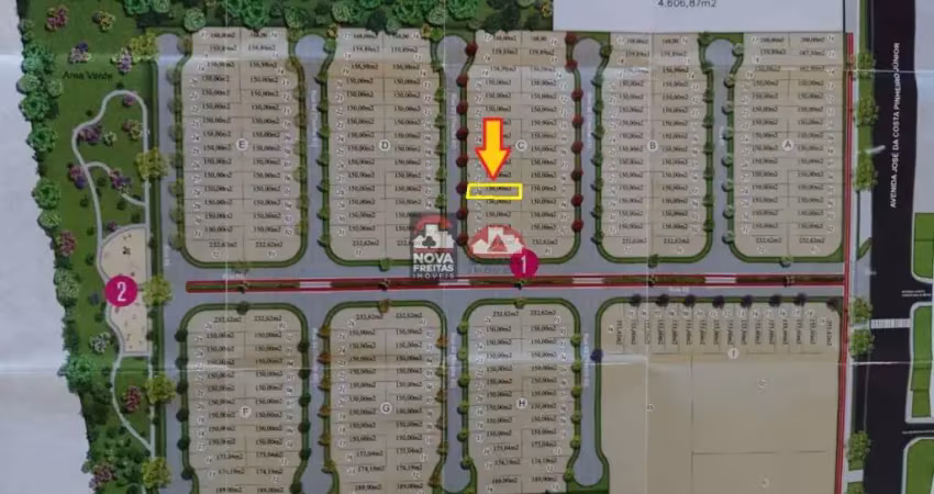 Terreno pronto para construir em bairro planejado -