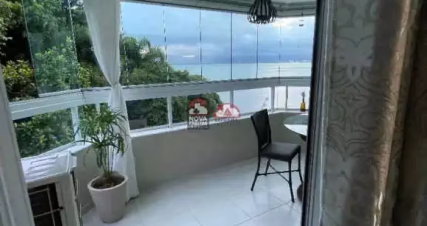 Apartamento em condomínio completo frente mar na região central de caraguatatuba