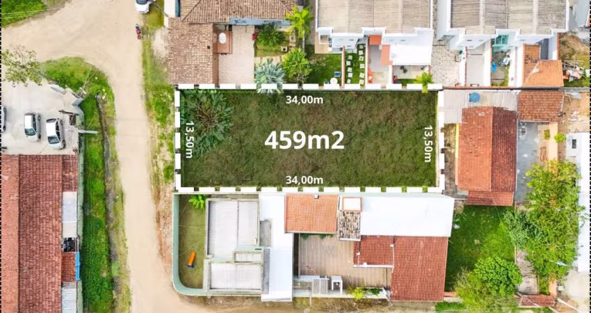 Lote de 459m ² na praia do MASSAGUAÇU por R$ 350.000,00