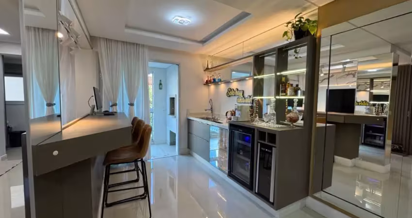 Apartamento totalmente mobiliado de 91,20m2 é perfeito para morar na melhor localização no centro de palhoça.