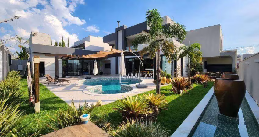 Casa à venda, 625 m² por r$ 10.000.000,00 - condomínio residencial jardim tripoli - americana/sp