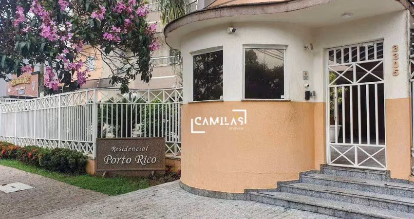 Apartamento com 3 dormitórios para alugar, 93 m² por R$ 3.965,00/mês - Residencial Porto Rico - Paulínia/SP