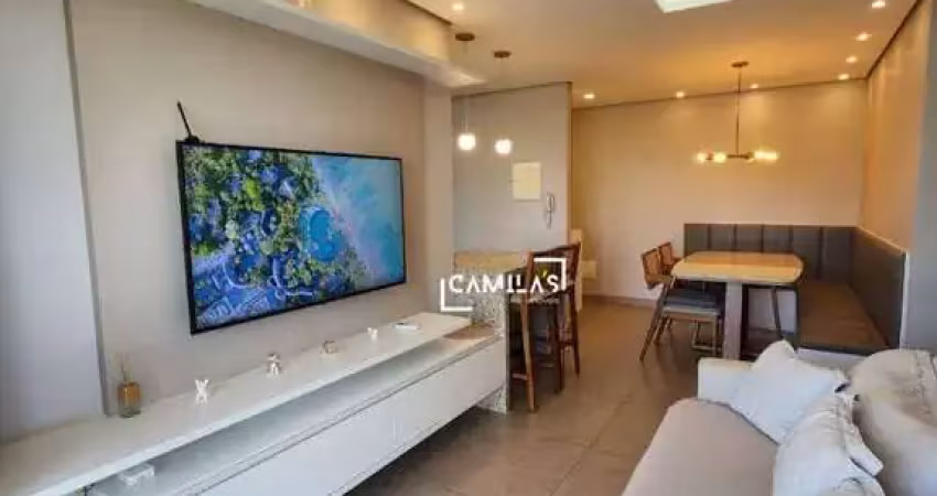 Apartamento com 2 dormitórios, 60 m² - venda por r$ 550.000 ou aluguel por r$ 4.225/mês - brisa da mata  manacás - paulínia/sp
