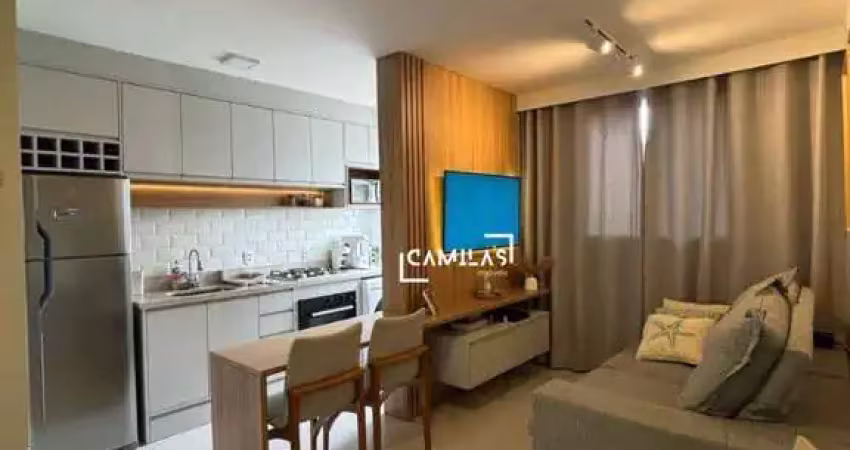 Apartamento com 2 dormitórios à venda, 45 m² por r$ 375.000,00 - residencial for life park premium - paulínia/sp