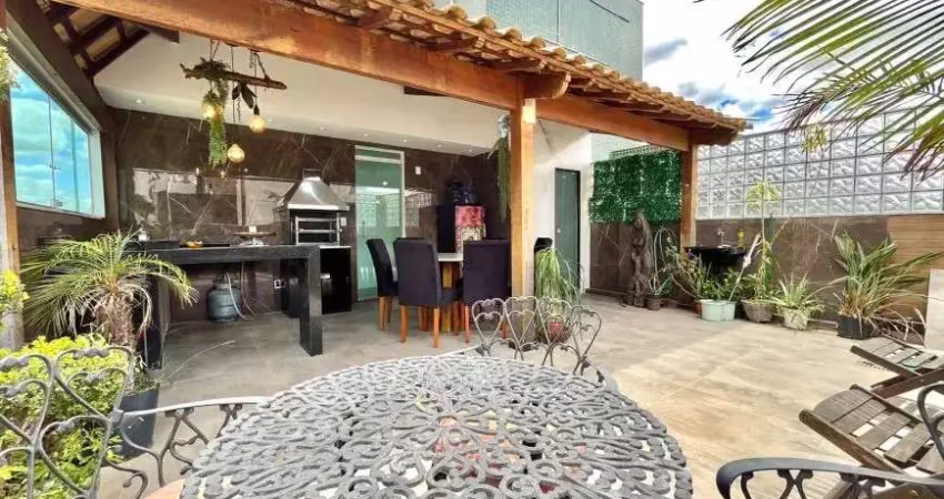 Cobertura para venda em belo horizonte, castelo, 3 dormitórios, 2 banheiros, 2 vagas