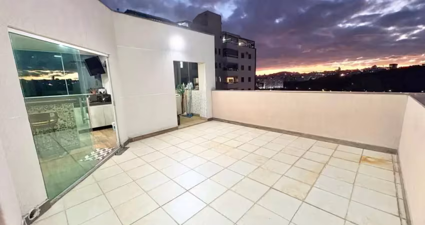 Cobertura para venda em contagem, arvoredo, 3 dormitórios, 3 banheiros, 1 vaga