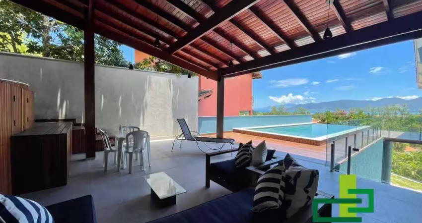 Venda e temporada | luxuosa casa no condomínio recanto da lagoinha ubatuba.