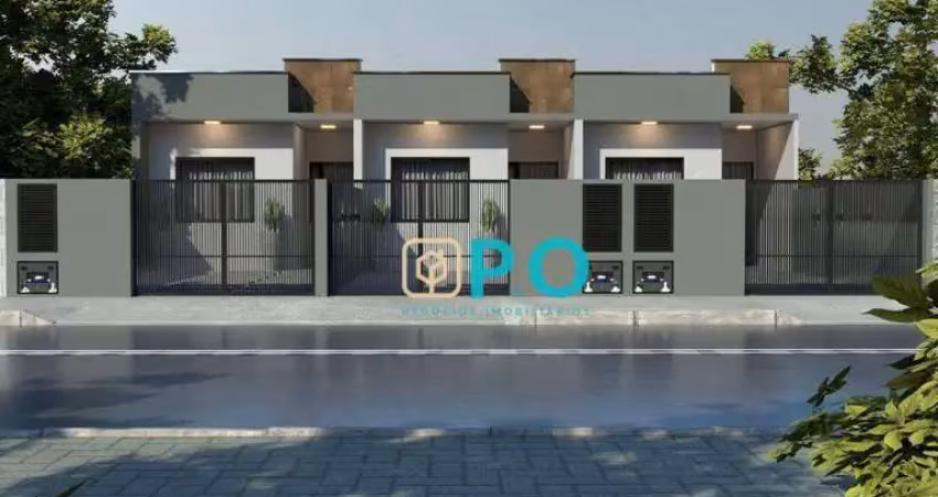 Casa com 2 dormitório à venda, 54 m² por r$ 389.000 - gravatá - navegantes/sc