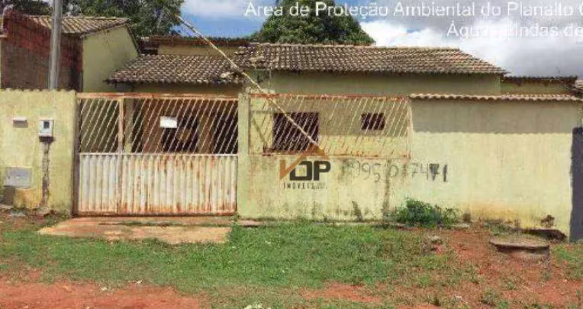 Casa com 3 dormitórios à venda, 69 m² por r$ 83.130,00 - parque da gavea - planaltina/go
