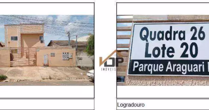 Apartamento com 2 dormitórios à venda, 51 m² por r$ 83.107,20 - parque araguari - cidade ocidental/go