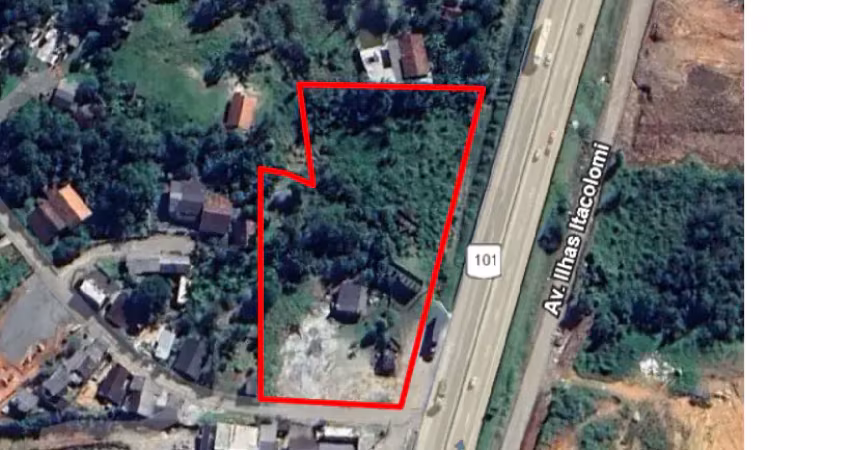 Oportunidade única: imóvel comercial com 128m de frente para br 101 e  7.880m²