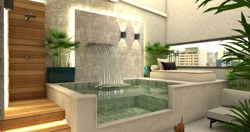 Cobertura para venda com 4 quartos, sendo 4 suítes, 240m²