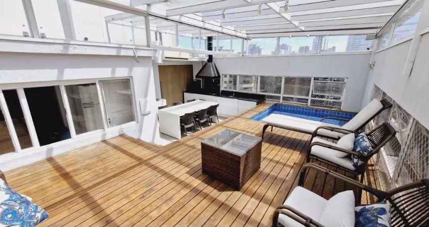 Cobertura para venda com 4 quartos, sendo 2 suítes, 244m²