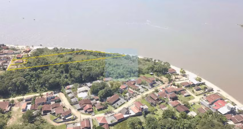 Terreno pé na areia na vila da glória – são francisco do sul/sc