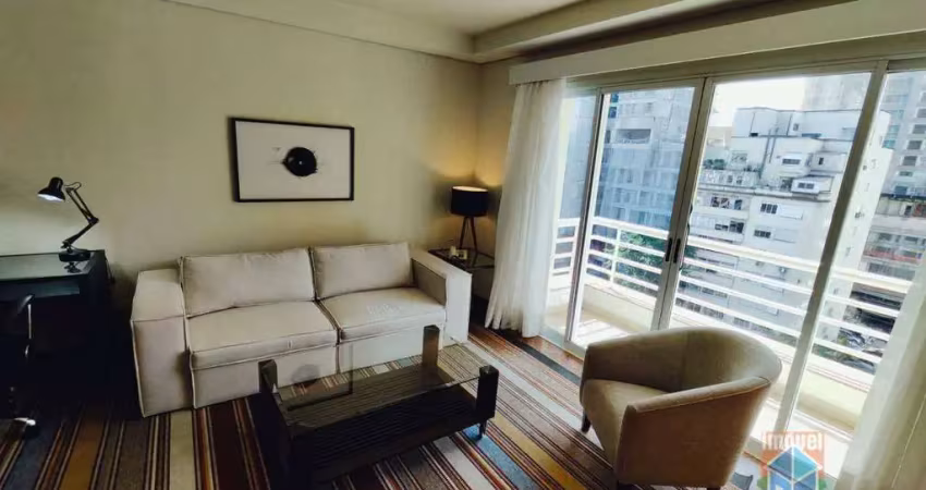 Flat com 1 dormitório para alugar, 50 m² por R$ 8.000,00/mês - Pinheiros - São Paulo/SP