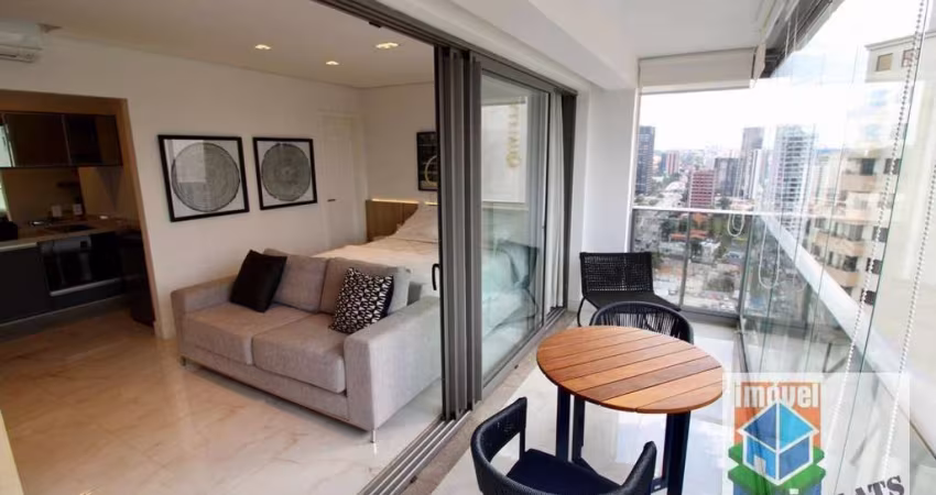 Flat com 1 dormitório para alugar, 46 m² por R$ 7.500,00/mês - Pinheiros - São Paulo/SP