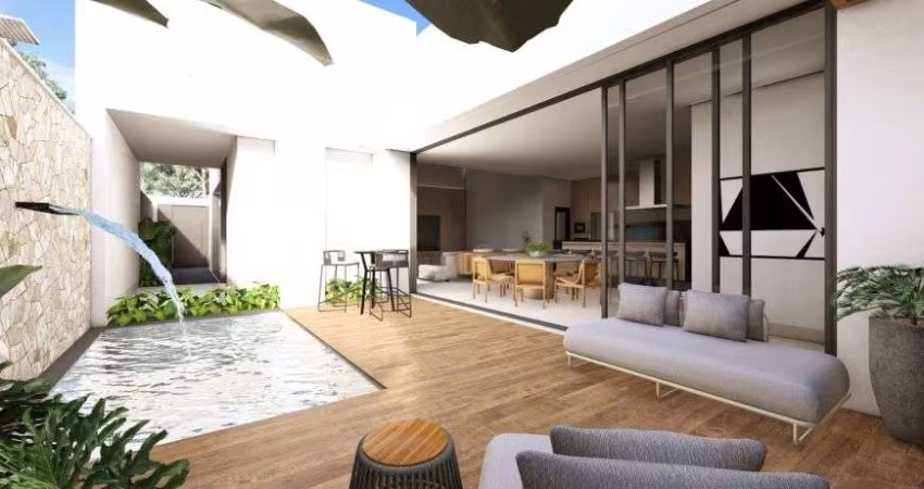 Casa em construção para venda com 4 quartos, piscina e escritório em Jardim Europa - Rio Verde - GO