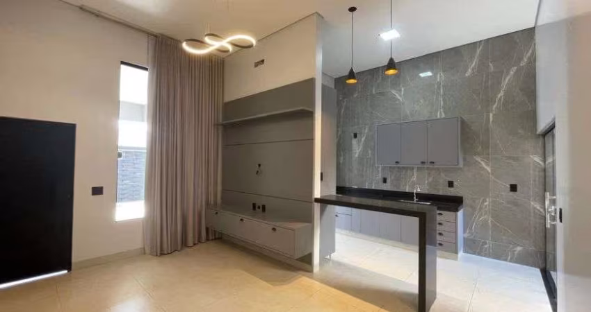 Casa á venda com ambientes integrados, churrasqueira, armários e 3 quartos em Rio Verde - GO