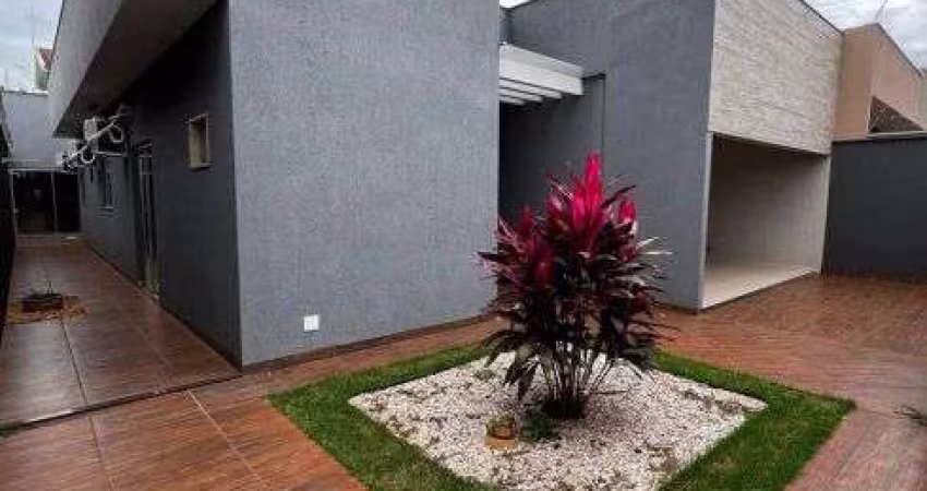 Casa à venda em Rio Verde - GO com churrasqueira, armários, 3 quartos e ar condicionado nos quartos