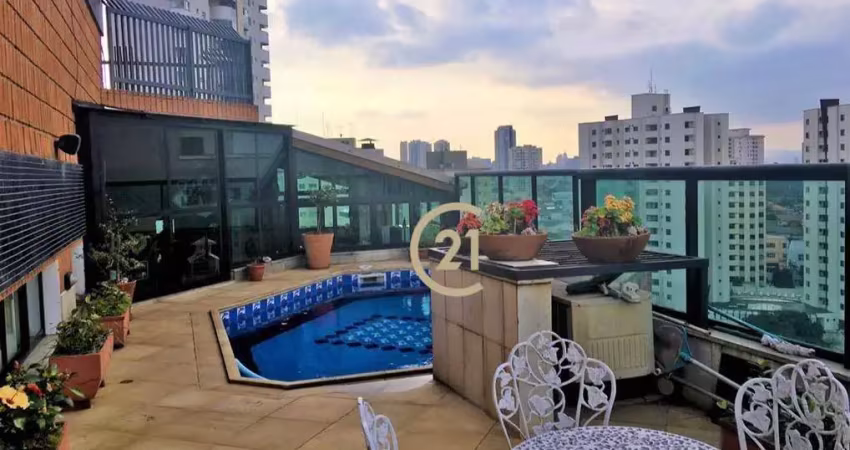 Apartamento triplex com 4 dormitórios à venda, 632 m² por r$ 2.100.000 - vila monumento - são paulo/sp