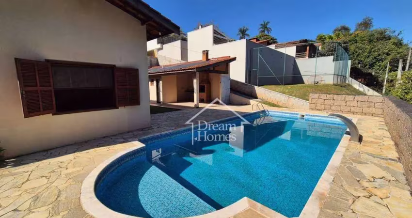 Casa para locação ou venda com 3 quartos no condomínio marambaia - vinhedo/sp