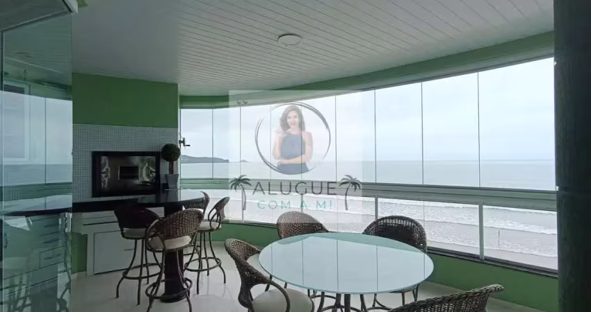 Apartamento frente mar em meia praia com 4 dormitórios - aluguel de temporada