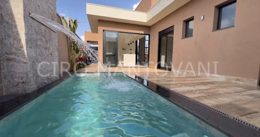 Casa térrea sofisticada no quinta da mata 2 com 3 suítes e lazer completo