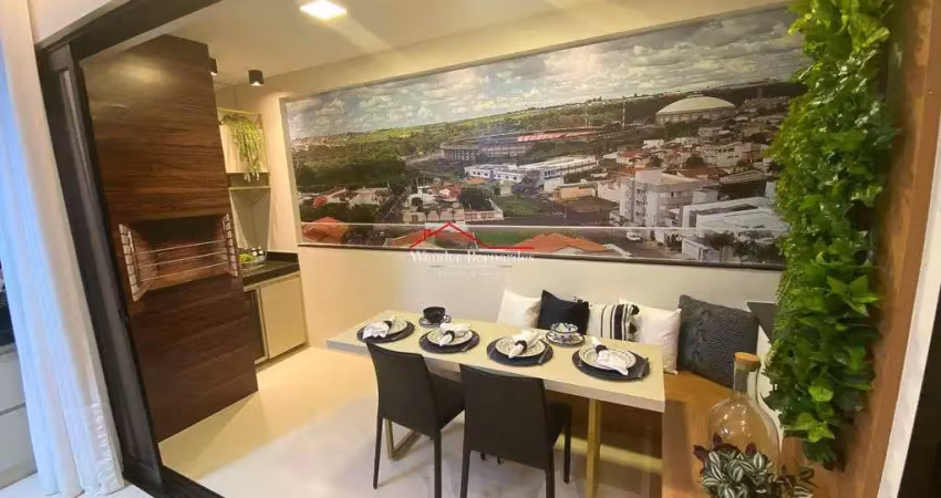 Apartamento à venda, 2 quartos, 1 suíte, 2 vagas, santa monica - uberlandia/mg