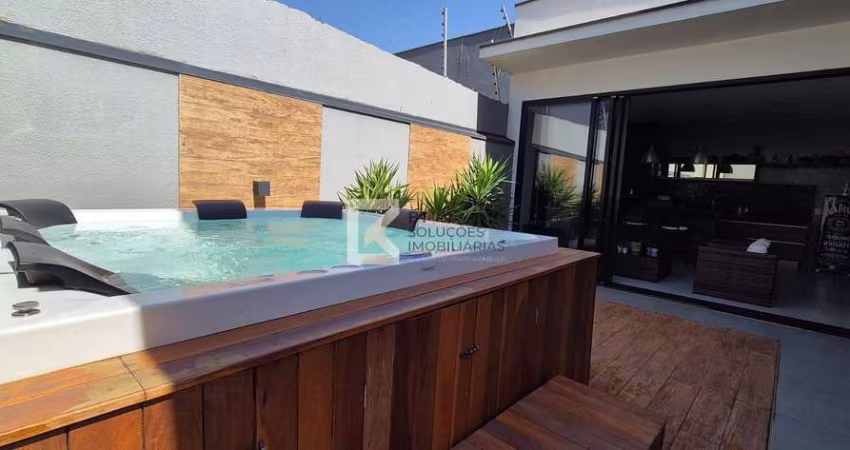 Casa à venda, com ofurô, área gourmet, Condomínio Residencial Dona Lucilla, Jardim Esplanada, Indai