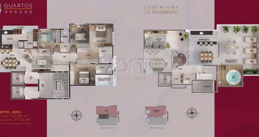 Lançamento | Cobertura duplex | 4 quartos | Venda | Santo Antônio
