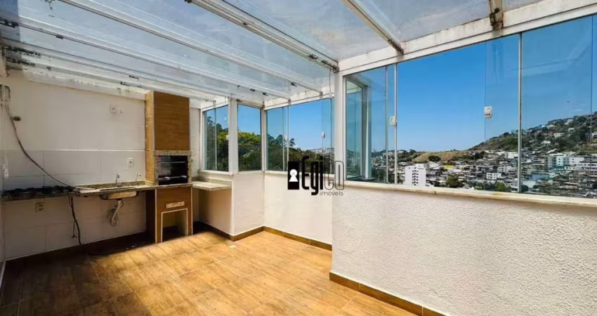 Cobertura com 3 dormitórios à venda, 150 m² por r$ 430.000,00 - são pedro - juiz de fora/mg