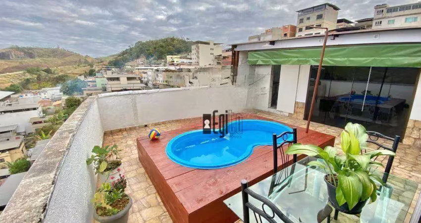 Cobertura com 3 dormitórios à venda, 180 m² por r$ 370.000,00 - nova era - juiz de fora/mg