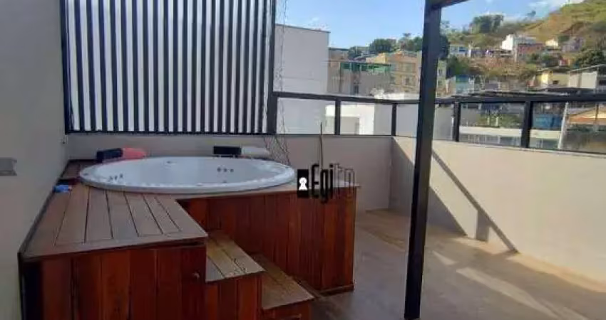 Cobertura com 3 dormitórios à venda, 110 m² por r$ 500.000,00 - nova era - juiz de fora/mg