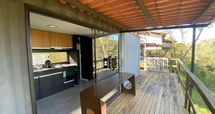 Terreno com 3 chalés  à venda por r$ 405.000 - estrada real - juiz de fora/mg