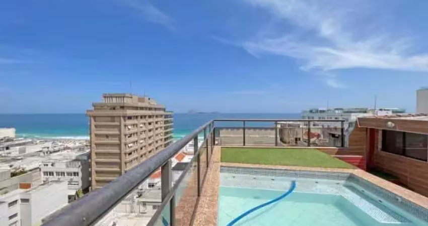 Maravilhosa cobertura duplex com vista mar e cristo no melhor de ipanema !!!