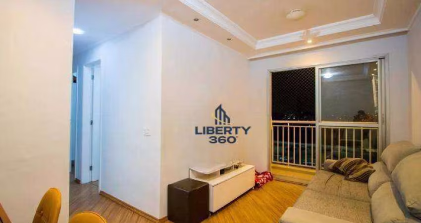 Apartamento com 3 dormitórios à venda, 58 m² por R$ 372.000 - Vila Homero Thon - Santo André/SP