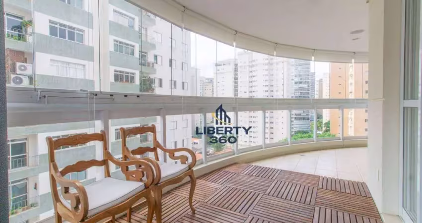 Apartamento com 3 dormitórios à venda, 124 m² por r$ 2.350.000,00 - moema - são paulo/sp