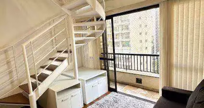 Apartamento Duplex com 1 dormitório para alugar, 45 m² por R$ 5.417,00/mês - Jardins - São Paulo/SP